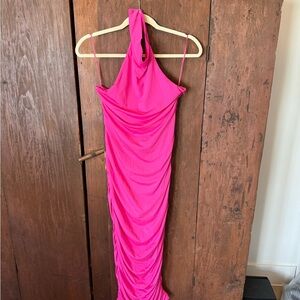 superdown Pink Halter Midi Dress